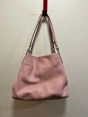 Coach Leather phoebe Shoulder Bag pink pebble